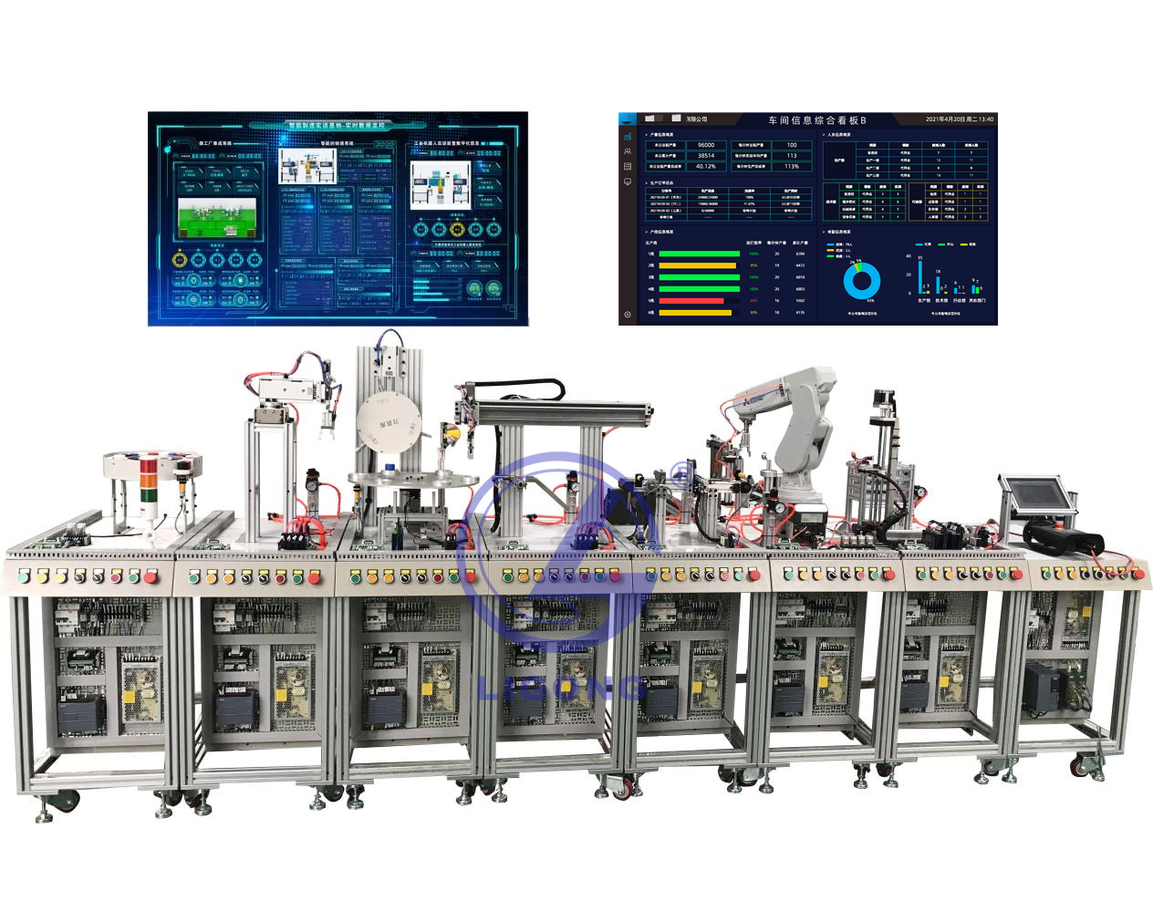 智能制造模塊化生產(chǎn)線實訓系統(tǒng)