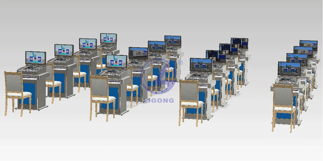 多系統(tǒng)數(shù)控理實一體化實訓平臺